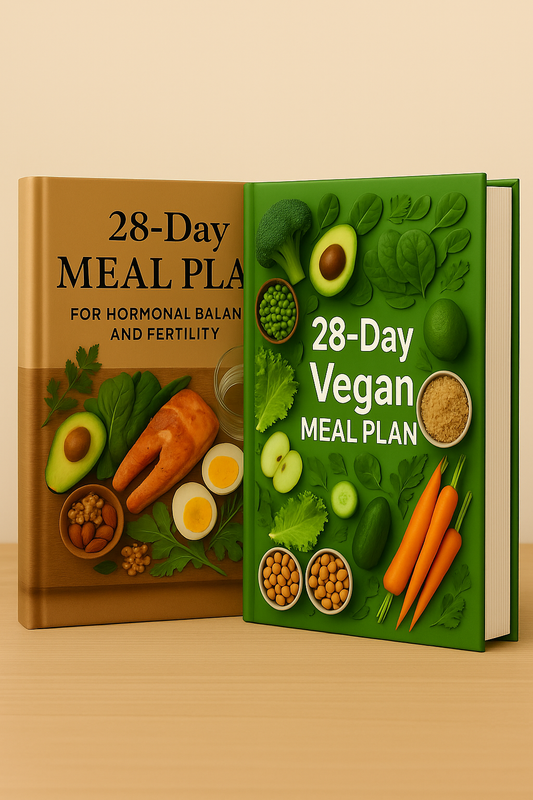 Balance Hormones & Support Fertility – 2 in 1 Women  Meal Plan (Standard + Vegan)